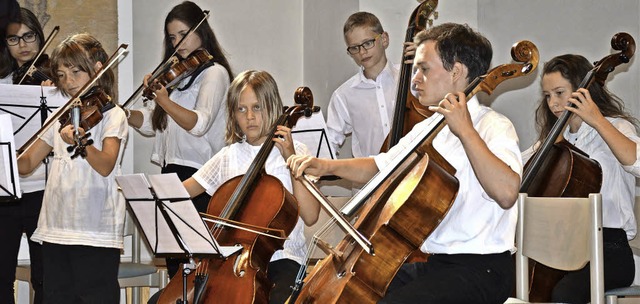Streicher-Ensemble der Musikschule Mittleres Wiesental   | Foto: georg Diehl