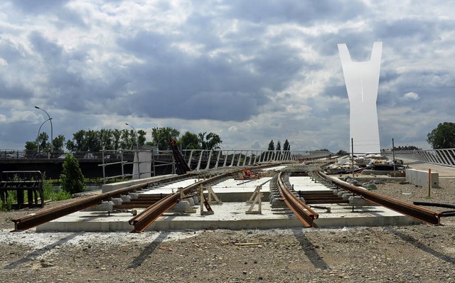 Der Bau der Gleise steht vor dem Abschluss.   | Foto: stadt Kehl