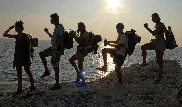 &#8222;Lustige Familienwanderung am Me... Kamenjak bei Premantura aufgenommen.   | Foto: Cristoph Karpstein