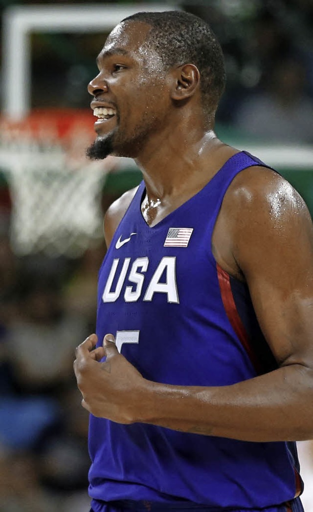 Beeindruckender Auftritt in Rio: Kevin Durant  | Foto: dpa