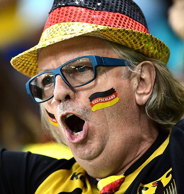 Fan-Power fr die deutschen Handballer   | Foto: afp