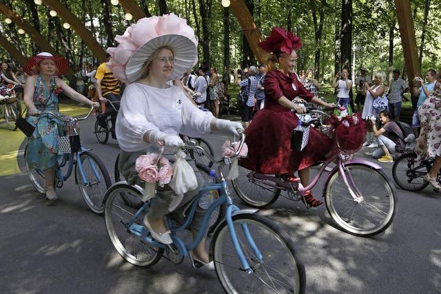 Parade der Radfahrerinnen