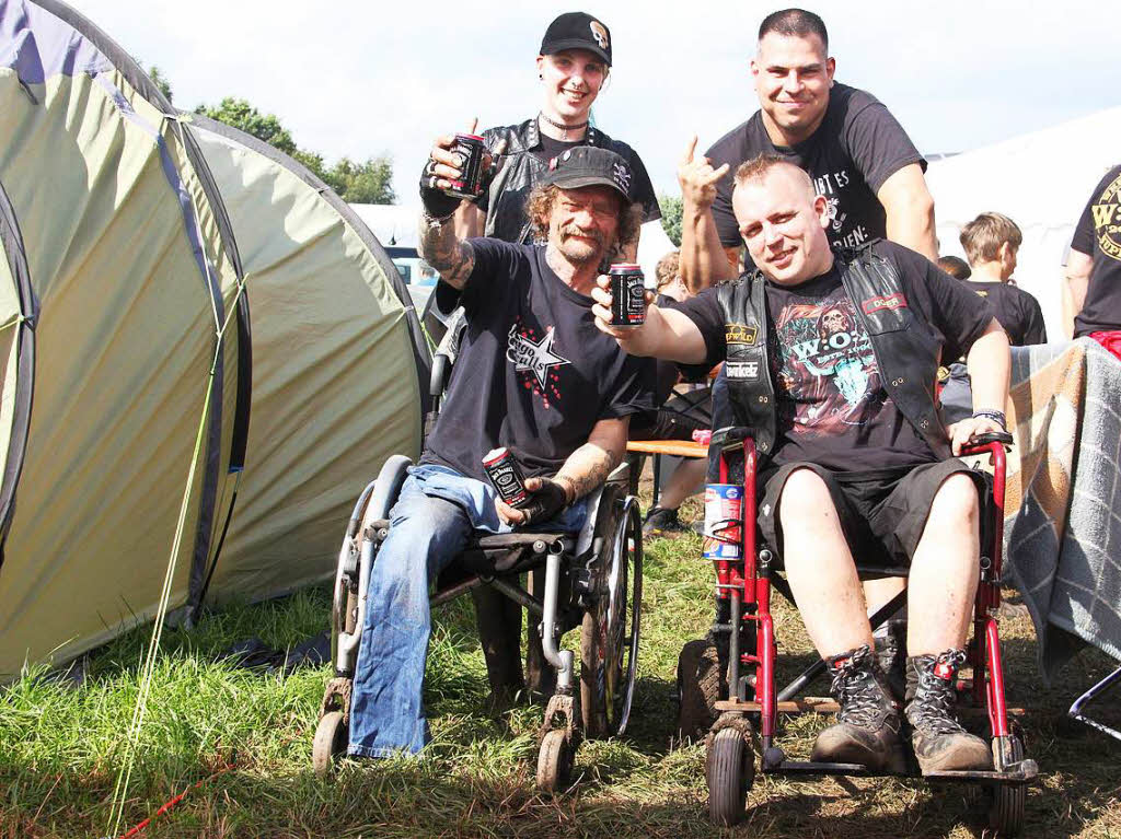 Rollstuhlfahrer beim Wacken-Festival