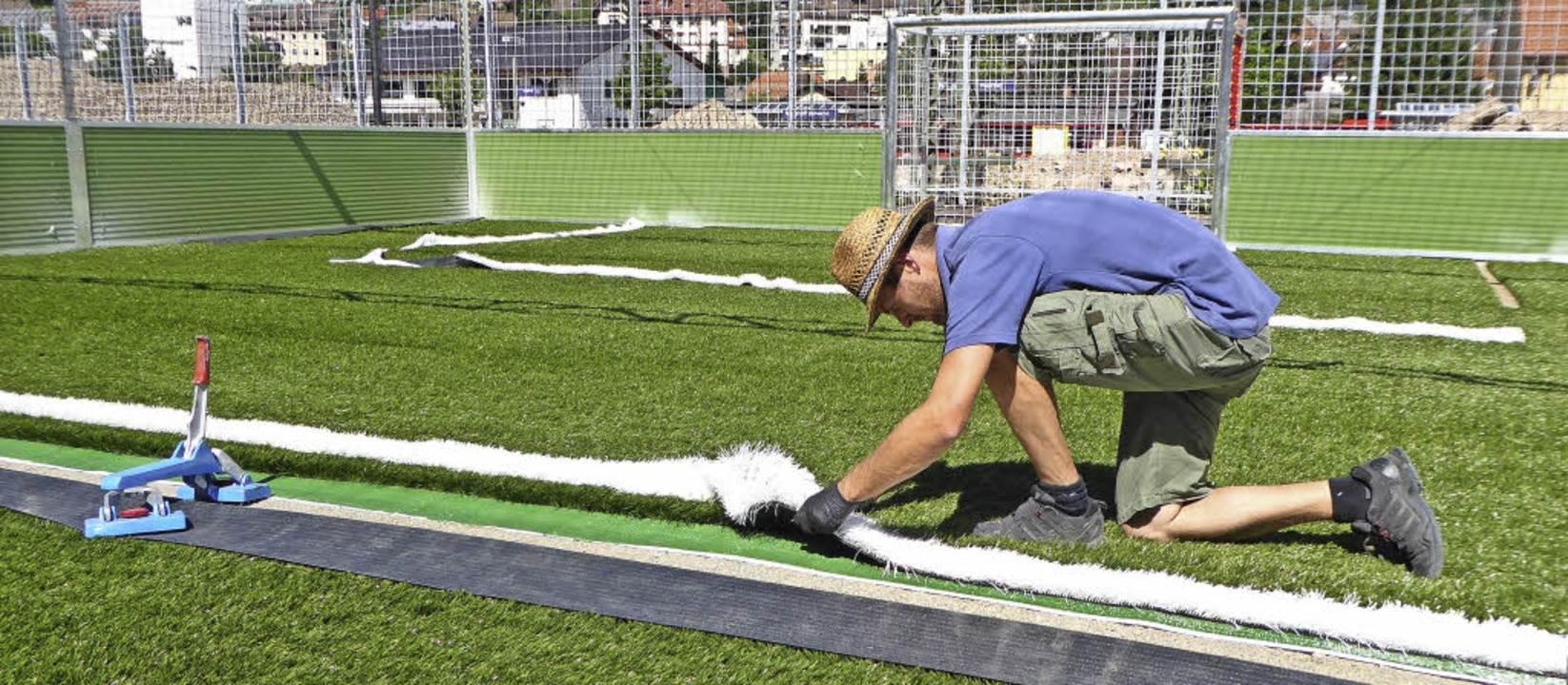 Anpfiff für die Kicker im Fußballkäfig TitiseeNeustadt Badische