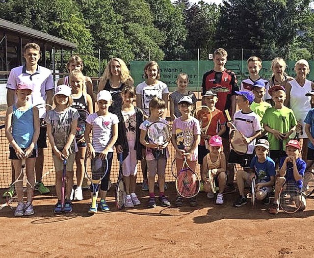 Tennisclub Wehr am Kinderferienprogramm  | Foto: Nicole Delhey