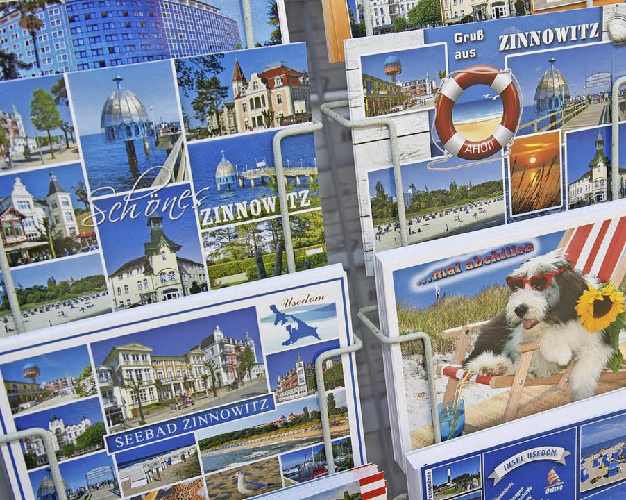 Postkartenstnder in Zinnowitz  | Foto: dpa