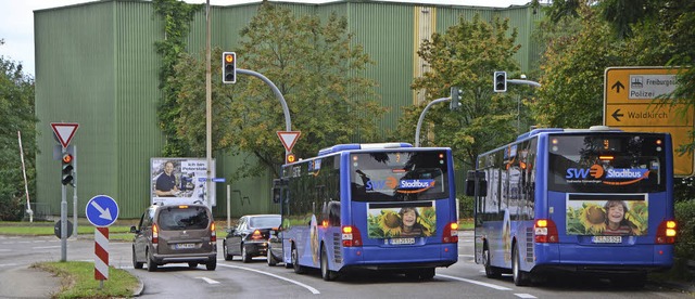 Vorrang fr Busse: An der Kreuzung Kai...wird die Brcke fnf Wochen gesperrt.   | Foto: Gerhard Walser