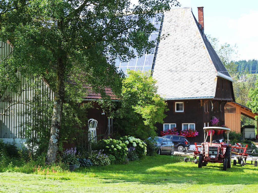 Ein herrlicher Vollerwerbsbetrieb kurz vor dem Eingang zu Gtenbach ist der Breiteckhof, der von der Familie Riesle bewirtschaftet wird.