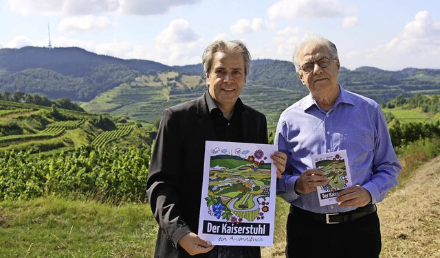 Wolfgang Koch (lins) und Eddy Rowog s...so auch im Ausmalbuch bezeichnet wird.  | Foto: Christiane Franz
