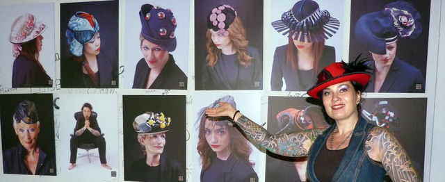 Die Freiburger Hutdesignerin Mirija de...ihrer ersten Hutkollektion ausgewhlt.  | Foto: Christine Weirich