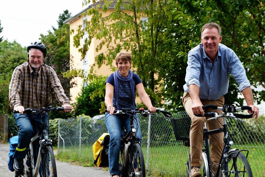 Vorbildlich  auf dem Rad unterwegs: Di... Amandine Tupin und Frank Leichsenring  | Foto: Ansgar Taschinski