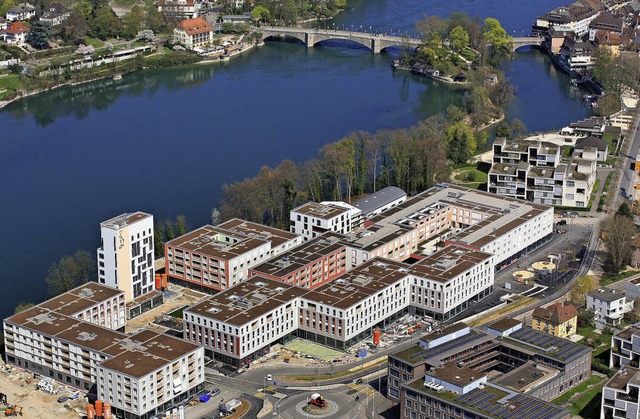 Hat sich schon wieder verndert: Blick... zur alten Rheinbrcke aus dem April.   | Foto: Erich Meyer