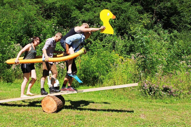 Der Team-Wettbewerb war ein Riesenspa fr alle  | Foto: Ingeborg Grziwa