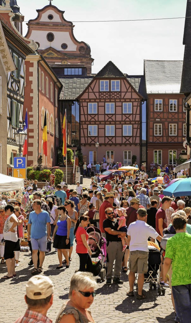 Der Flohmarkt im Altstadtflair war anziehend.   | Foto: Sandra Decoux-Kone