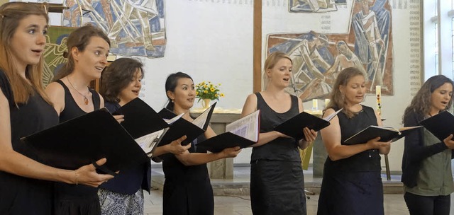 Die Basler Madrigalisten widmeten sich...ler Musik aus mehreren Jahrhunderten.   | Foto: Roswitha Frey