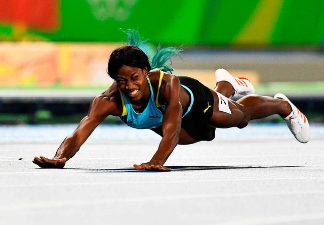 Shaunae Miller flog ins Ziel und gewann Gold  | Foto: dpa