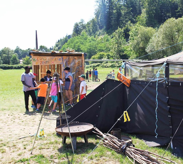 Kinder bauen in Schopfheim-Langenau ihre eigene Stadt  | Foto: Lwy Ruben