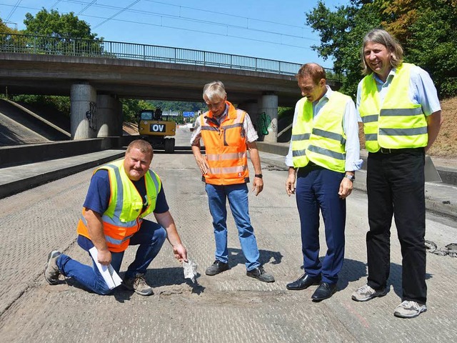 Projektleiter Frank Ritzenthaler, Karl... und Fachbereichsleiter Klaus Dullisch  | Foto: Mark Alexander