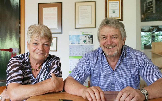 Dorothea und Rolf Kuri wurden am gleic... heutigen Mittwoch runden Geburtstag.   | Foto:  Marlies Jung-Knoblich