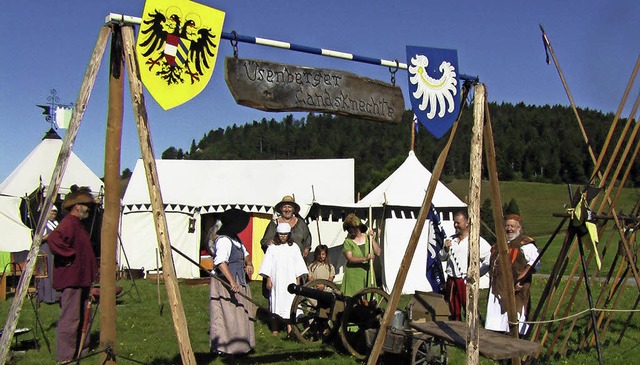 Das Gelnde an der Barockschanze auf d...Landsknechten &#8222;belagert&#8220;.   | Foto: Strohm