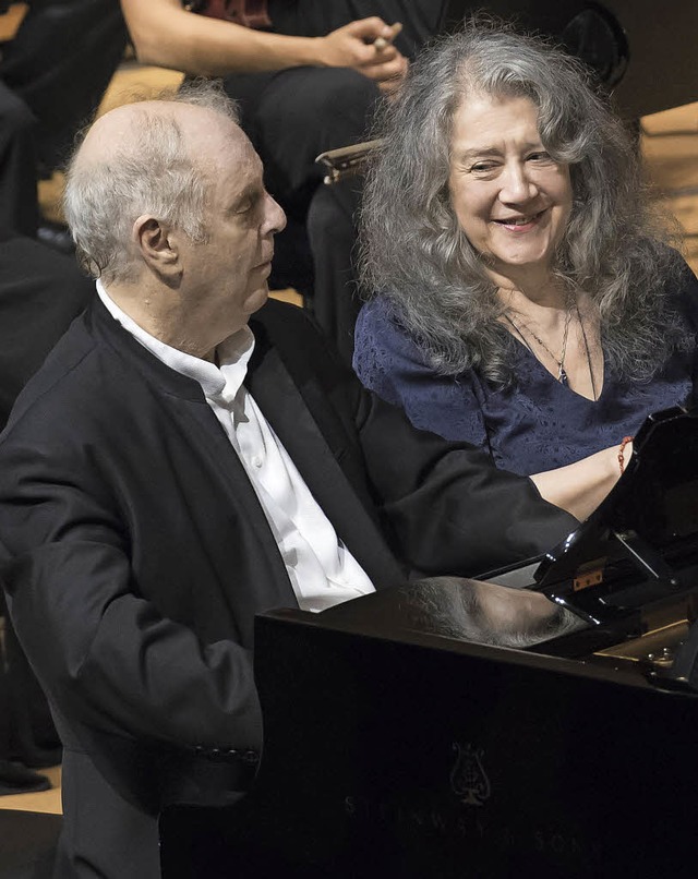 Musizierglck: Martha Argerich und Daniel Barenboim in Luzern.   | Foto: ketterer