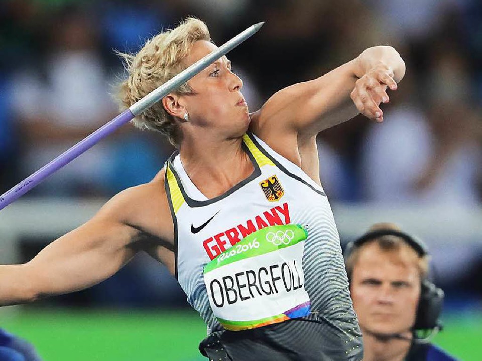 Christina Obergfoll Ortenauerin Steht Im Speerwurf Finale Olympische Spiele Badische Zeitung