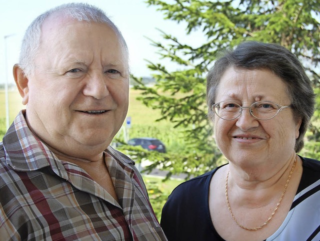 Nelli und Woldemar Essert haben vor 50...Jahren nach Deutschland aufgebrochen.   | Foto: Hannah Fedricks zelaya