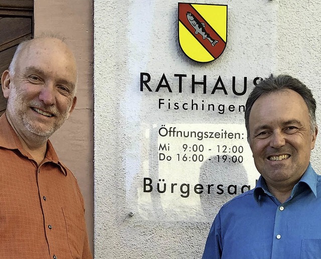 Auf seiner  Sommertour besuchte der Gr...rgermeister Axel Moick in Fischingen.  | Foto: privat