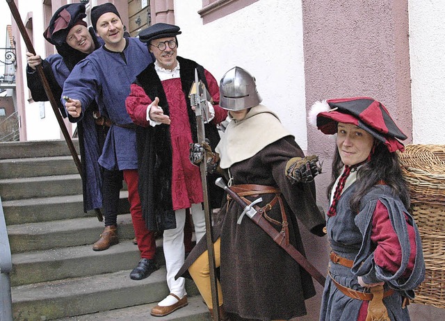 Ein Bild aus der Anfangszeit (von oben...n, Torwchter und des Torwchters Weib  | Foto: Hubert Bleyer