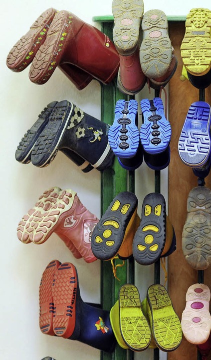 So vielfltig die Gummistiefel, so zah...ind die Betreuungswnsche der Eltern.   | Foto: Symbolfoto: dpa