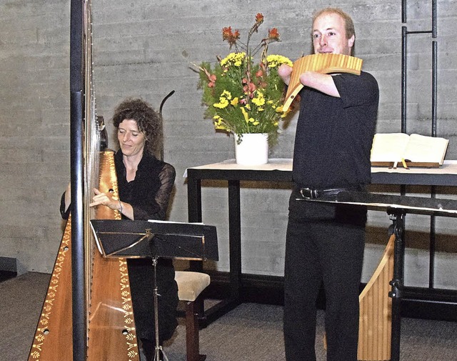 Johanna Seitz und Matthias Schlubeck s...he Musik der 16. und 17. Jahrhunderts.  | Foto: Stefan Pichler