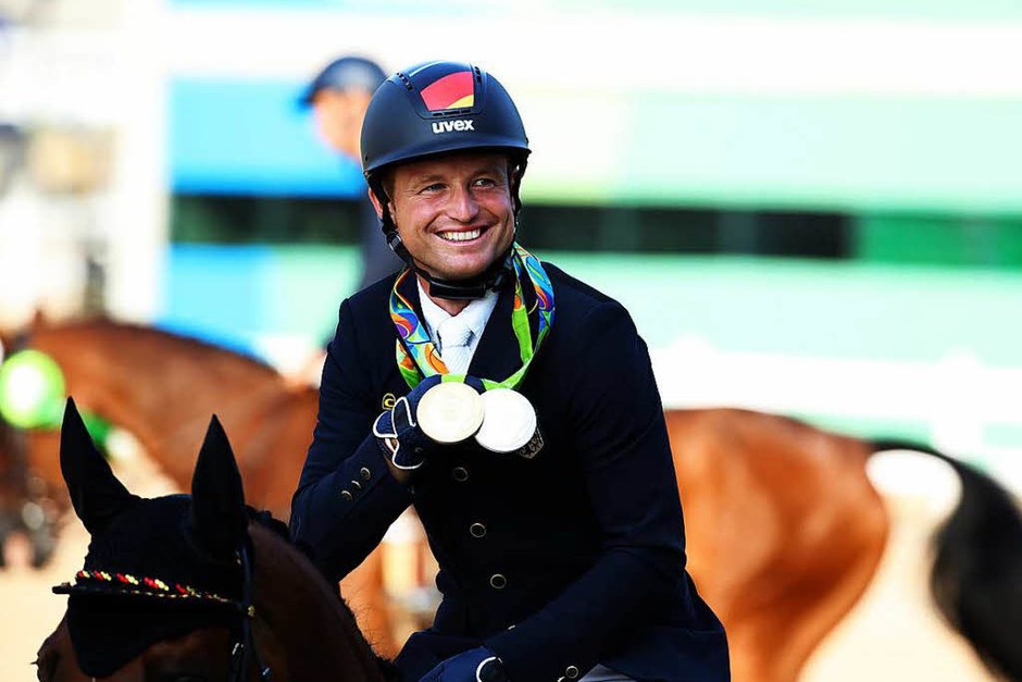 Michael Jung holte Gold im Einzel- und Bronze im Teamspringen (Foto: dpa) Michael Jung holte Gold im Einzel- und Bronze im Teamspringen (Foto: dpa)