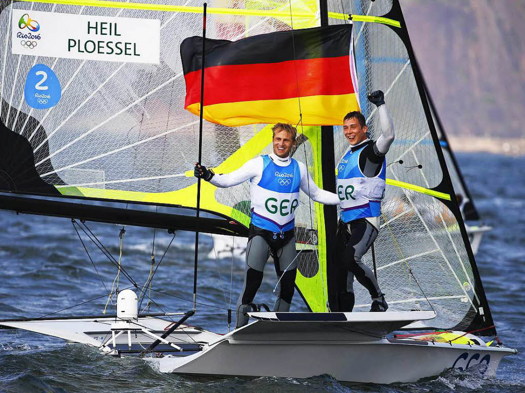 Erik Heil (rechts) und Thomas Plssel ersegelten sich eine Bronzemedaille