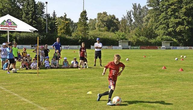 30 Mdchen und Jungen nahmen an der Ferienspielaktion des FC Oberhausen teil.  | Foto: Jrg Schimanski
