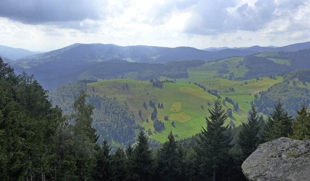 Blick vom Tannharzfelsen nahe Knpflesbrunnen   | Foto: Daniel Gramespacher