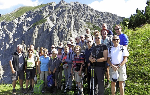 Die Alpinwanderung des Breisacher Schw...s forderte den Teilnehmern einiges ab.  | Foto: Otmar Faller