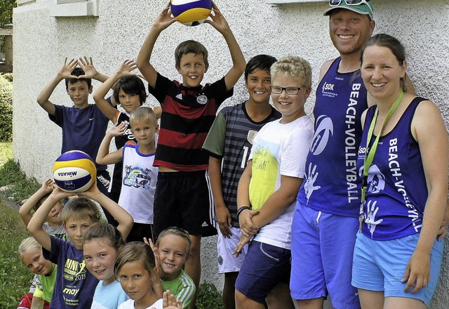 Um beim Laufenburger Kindersommer das ...Bad Sckingen zeigten,  wie es geht.    | Foto: Herbrig