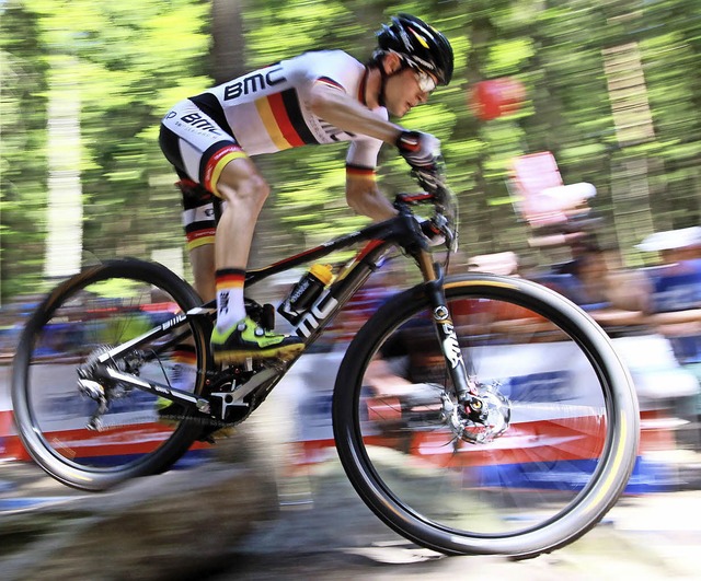 Am finalen Olympia-Wochenende hofft au...biker Moritz Milatz auf einen Erfolg.   | Foto: dpa