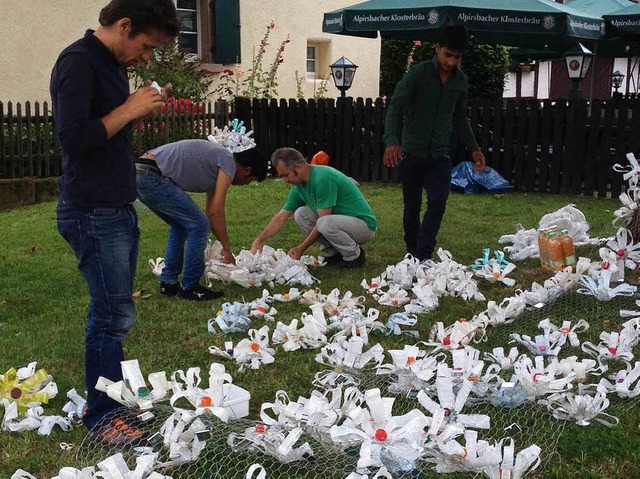 &#8222;Blumenwiese&#8220;, das erste Projekt Tabrisis mit Flchtlingen  | Foto: Andrea Steinhart