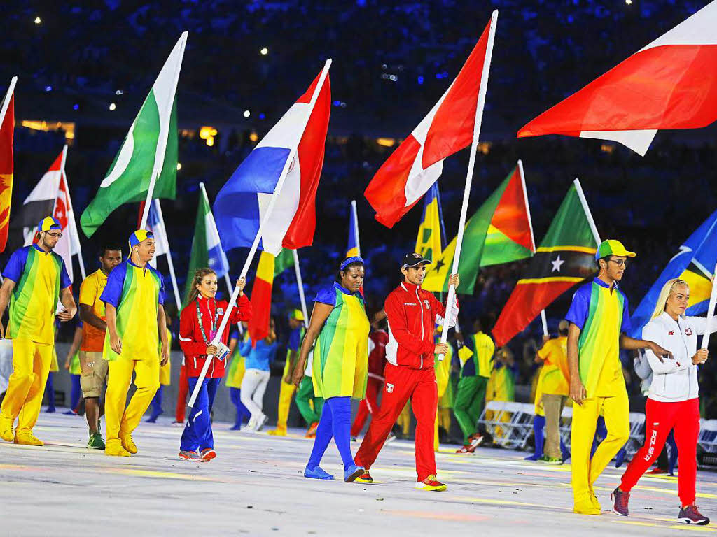 Bei der mehr als zweistndigen Abschlusszeremonie wurden nochmals die brasilianische Kultur, Musik und Lebensfreude gefeiert. Sie war bunt, laut und frhlich.