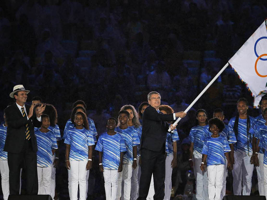 Bei der mehr als zweistndigen Abschlusszeremonie wurden nochmals die brasilianische Kultur, Musik und Lebensfreude gefeiert. Sie war bunt, laut und frhlich.