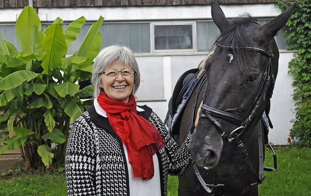 Dorothea Tibi, Vorsitzende des RV Lahr... leidenschaftlich fr den Pferdesport.  | Foto: ARCHIV: BETTINA SCHALLER