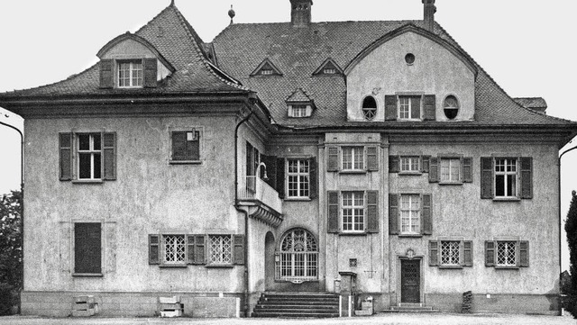 Die Villa der Fabrikantenfamilie Baumgartner in einer alten Ansicht.   | Foto: geschichte der stadt emmendingen (bd.2)