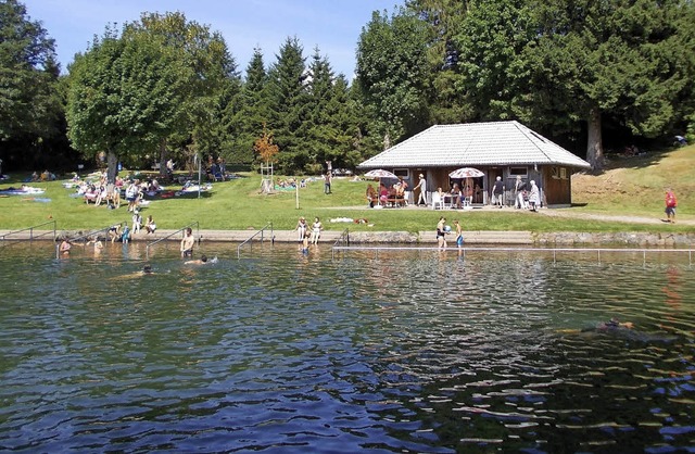 Das Naturfreibad in St. Mrgen erfreut...aus dem Unterland groer Beliebtheit.   | Foto: Fabian Kleiser