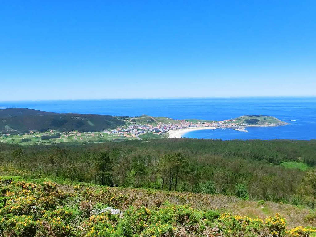 Blick vom Kstenweg O Camino dos Faros auf Laxe in Galicien/Spanien. Fotografiert von Dieter Leeb aus RheinfeldenBZ Fotosommer: Wandern