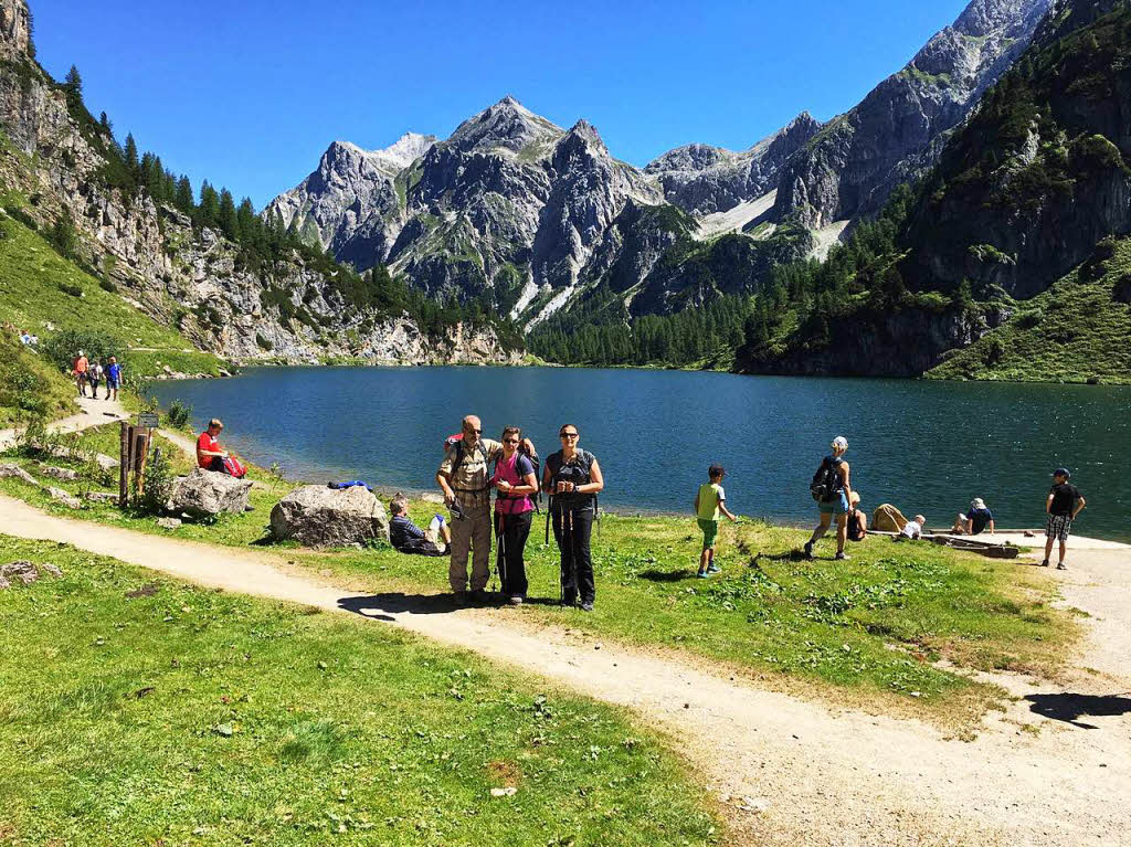 Gewandert sind Renate und Edgar Grauli aus Wyhlen zum Tappenkarrsee in den Radstdter Tauern/Salzburger Land. Aufgenommen mit iphone5BZ Fotosommer: Wandern