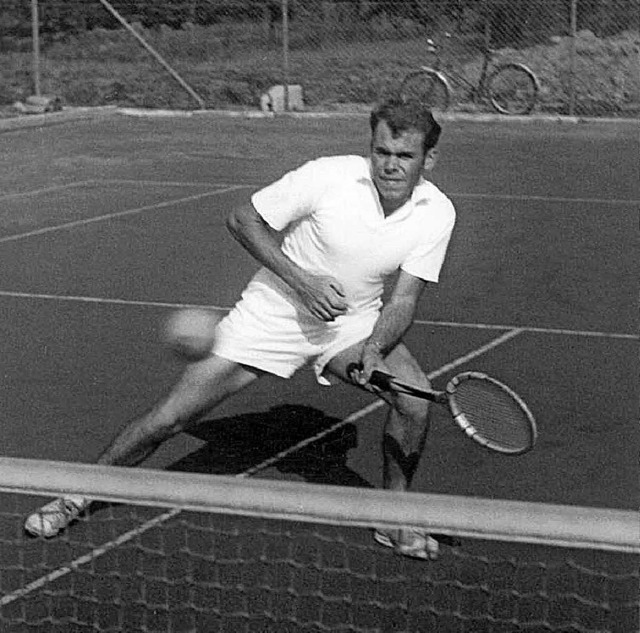 Helmut Mense  1957, kurz nach Grndung des Tennisclubs   | Foto: Privat
