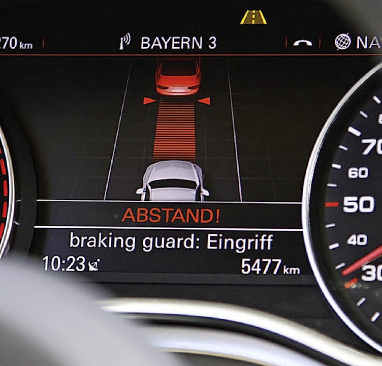 Aufgepasst: Kollisionswarner im Auto-Cockpit   | Foto: Audi