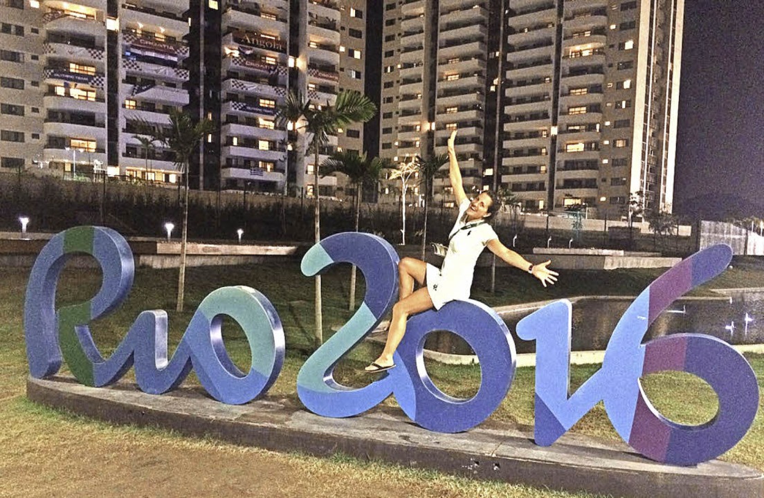 Rio 2016: Die Erlebnisse bei den Olymp...ielen wird Julia Hegar nie vergessen.   | Foto: Privat