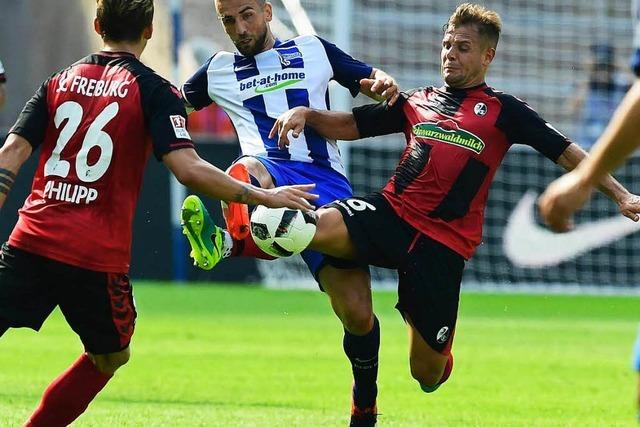 Der SC Freiburg verliert 1:2 gegen Hertha BSC Berlin